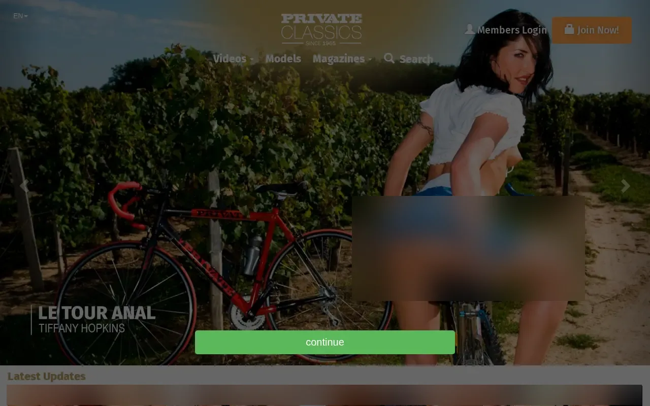 Screenshot of privateclassics.com