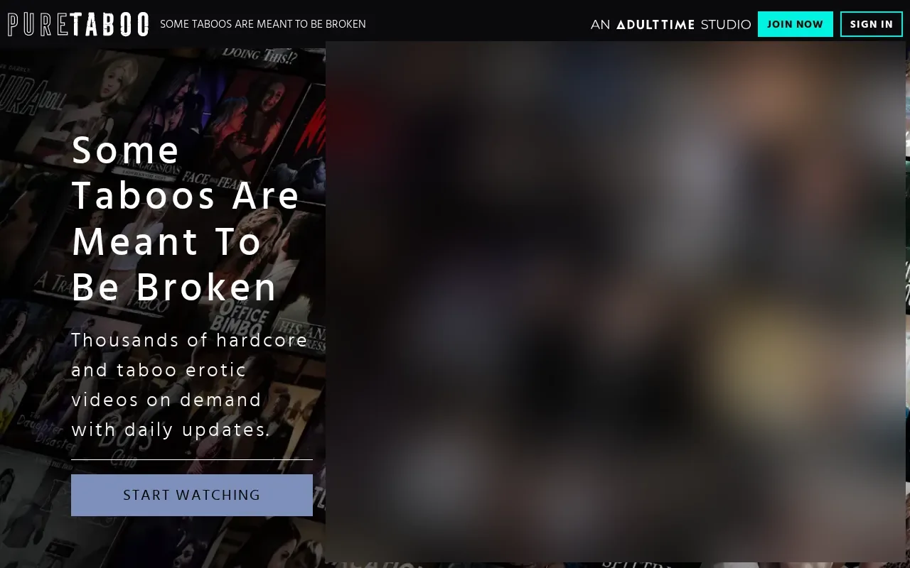 Screenshot of puretaboo.com