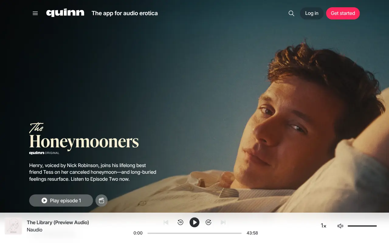 Screenshot of tryquinn.com