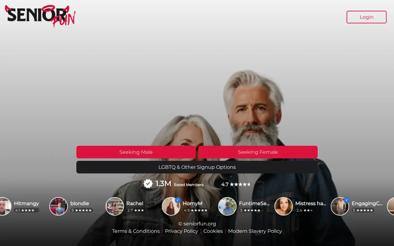 Screenshot of seniorfun.org