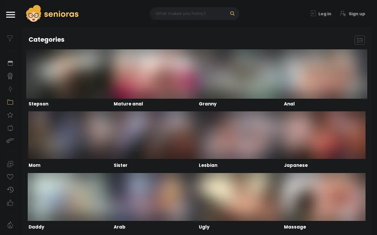Senioras categories with video counts