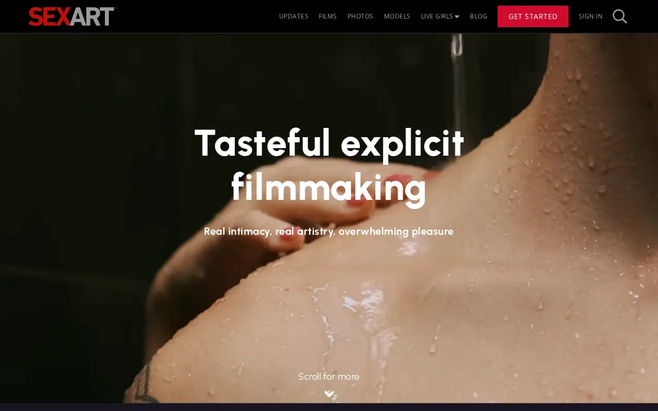 Screenshot of sexart.com