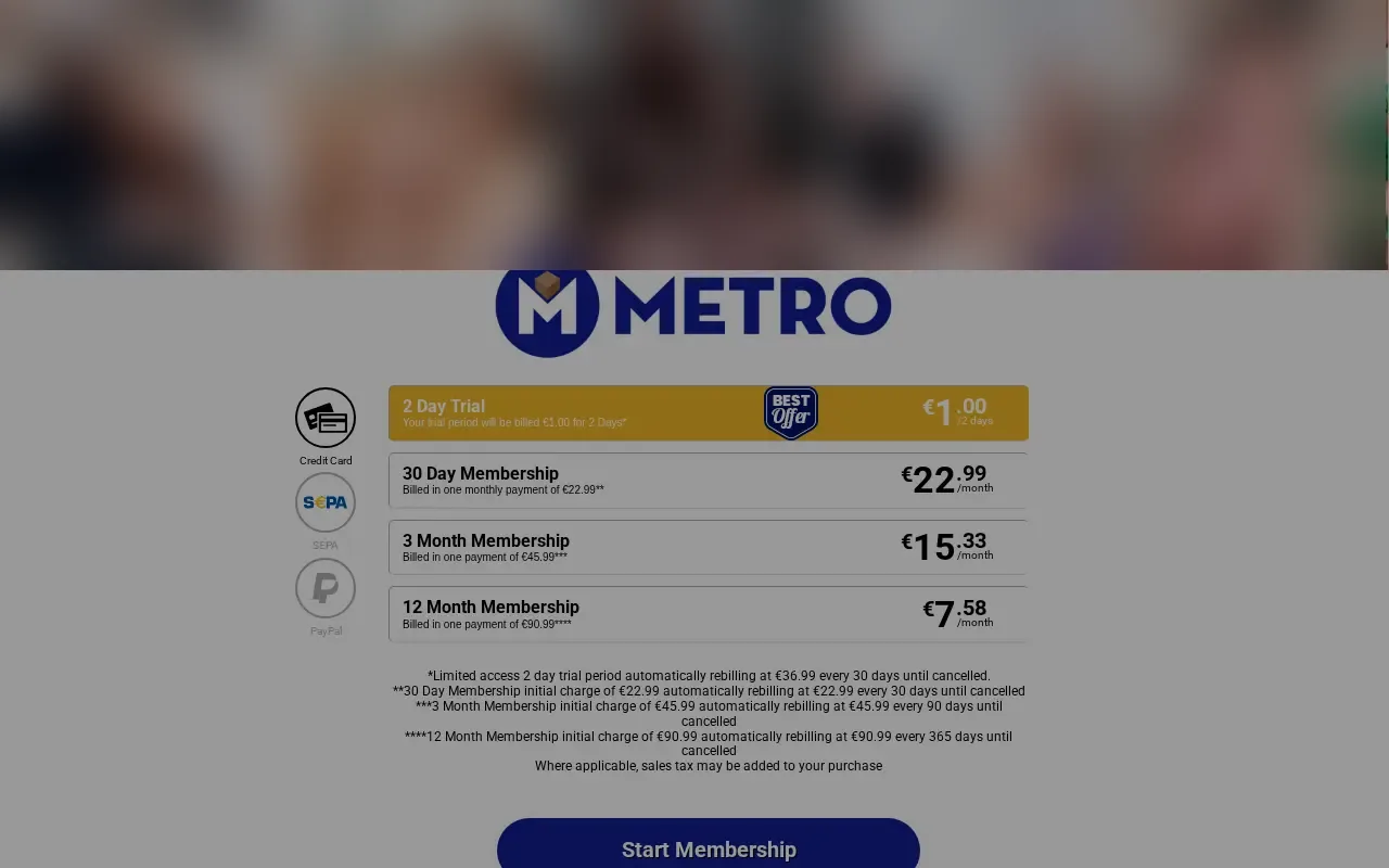 MetroHD plans, which unlock She Will Cheat