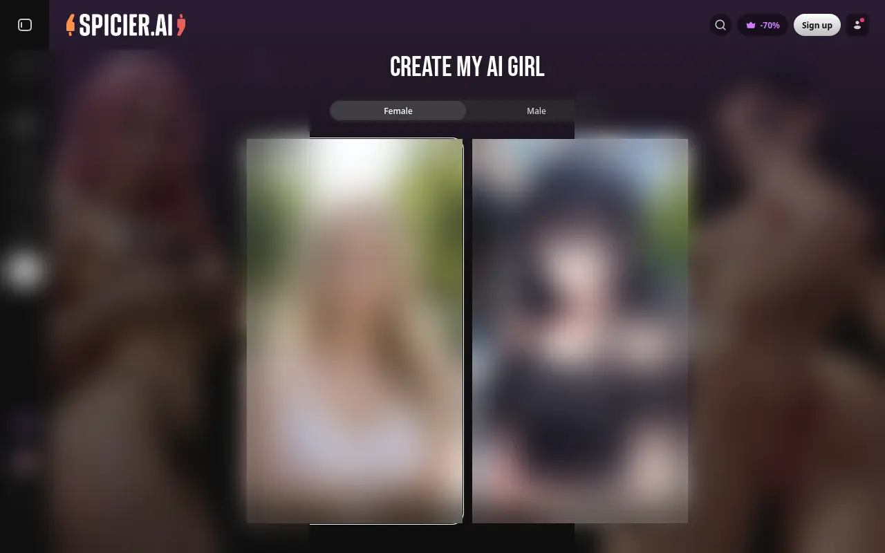 The character builder, on the domain the create button opens.