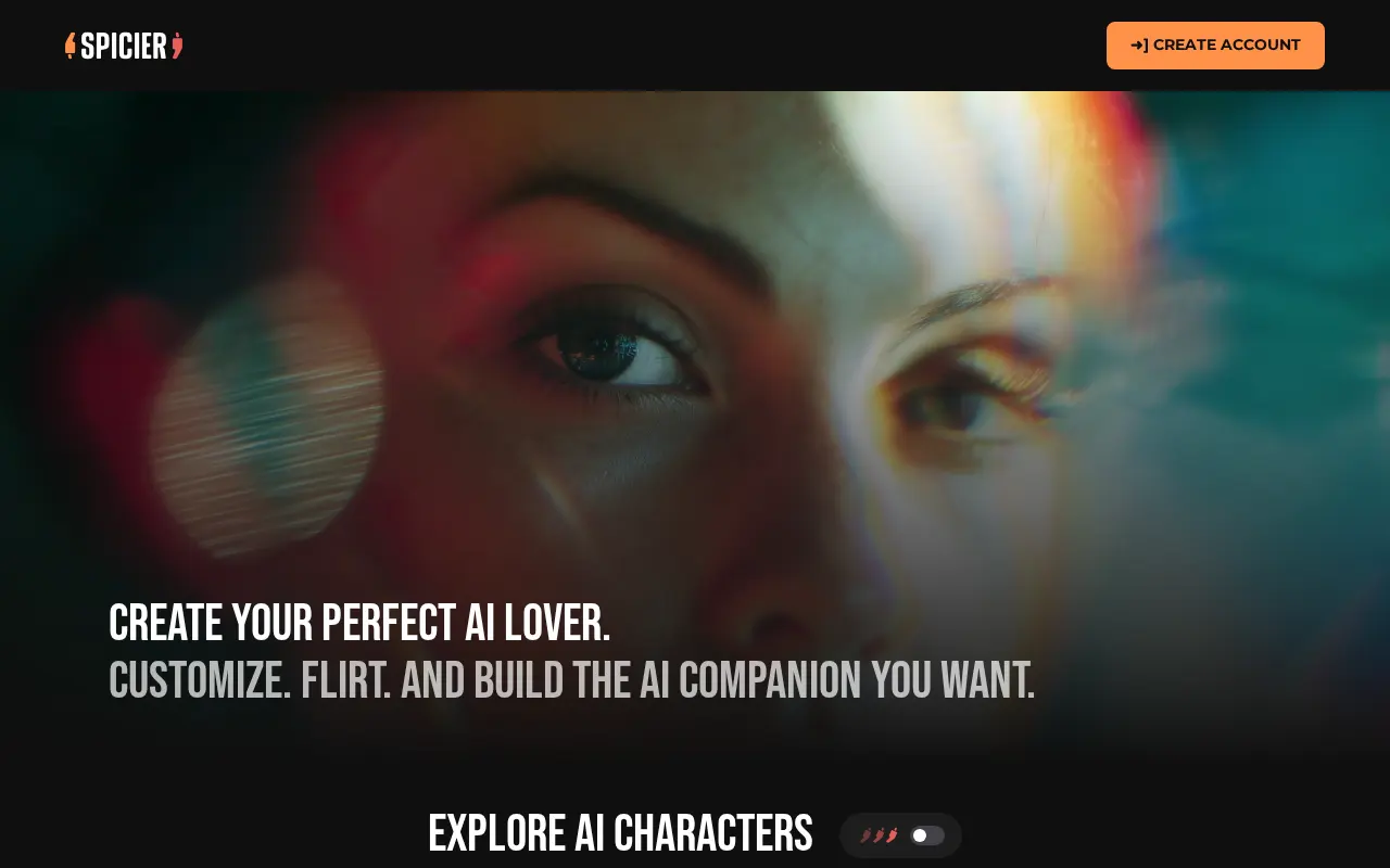 Screenshot of spicier.com