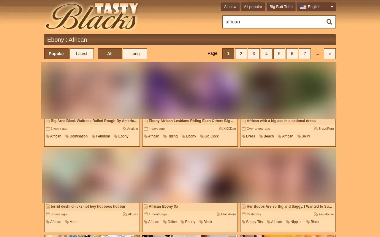 TastyBlacks African category