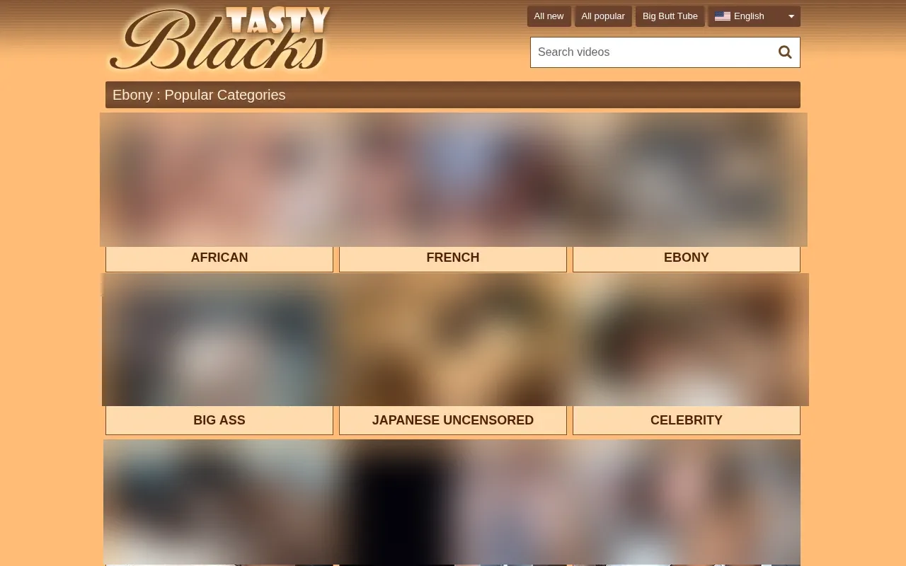 Screenshot of tastyblacks.com