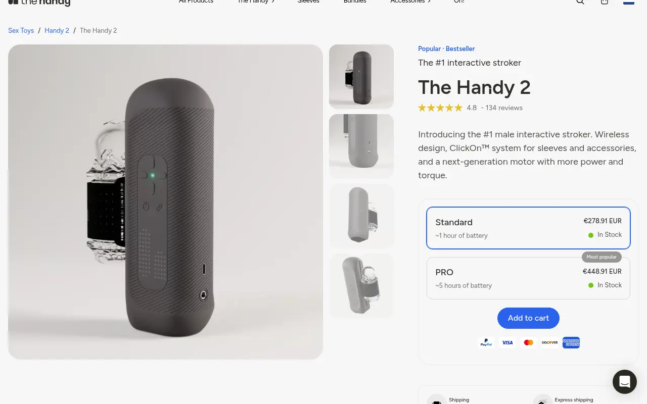 The two versions of The Handy 2 and their prices