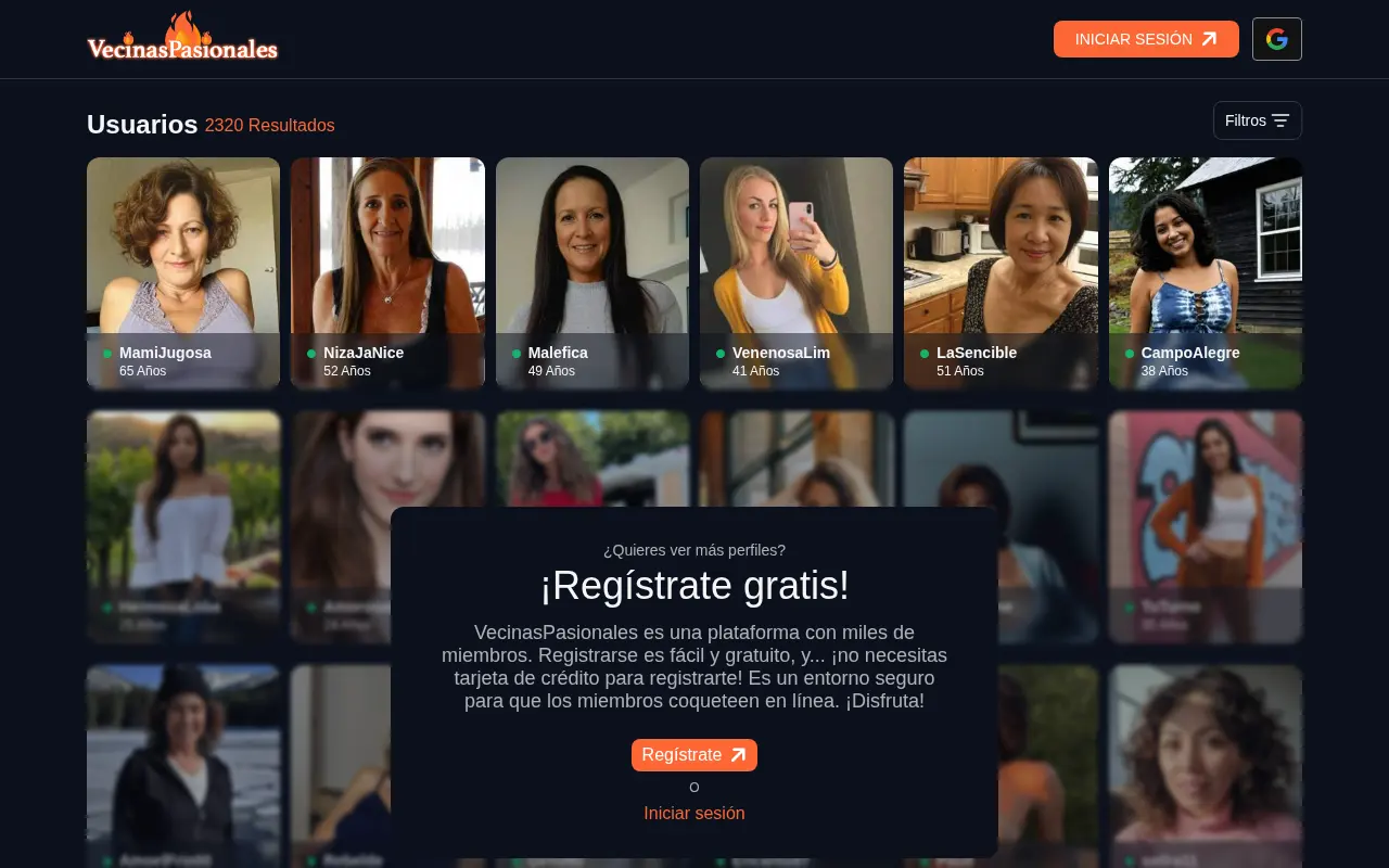 Captura de vecinaspasionales.mx