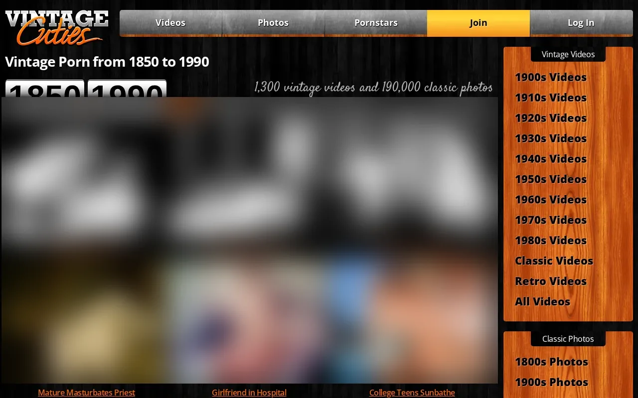 Screenshot of vintagecuties.com