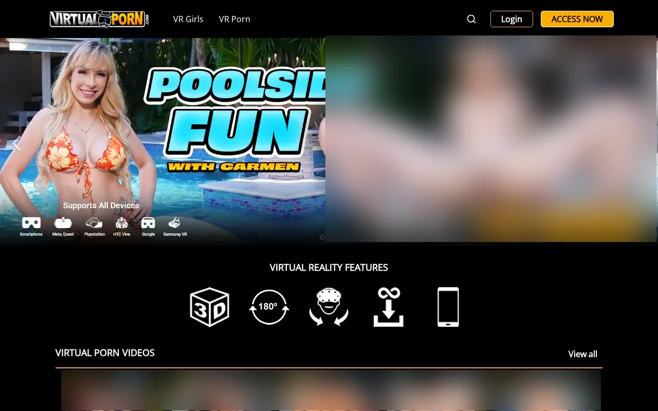 Screenshot of virtualporn.com