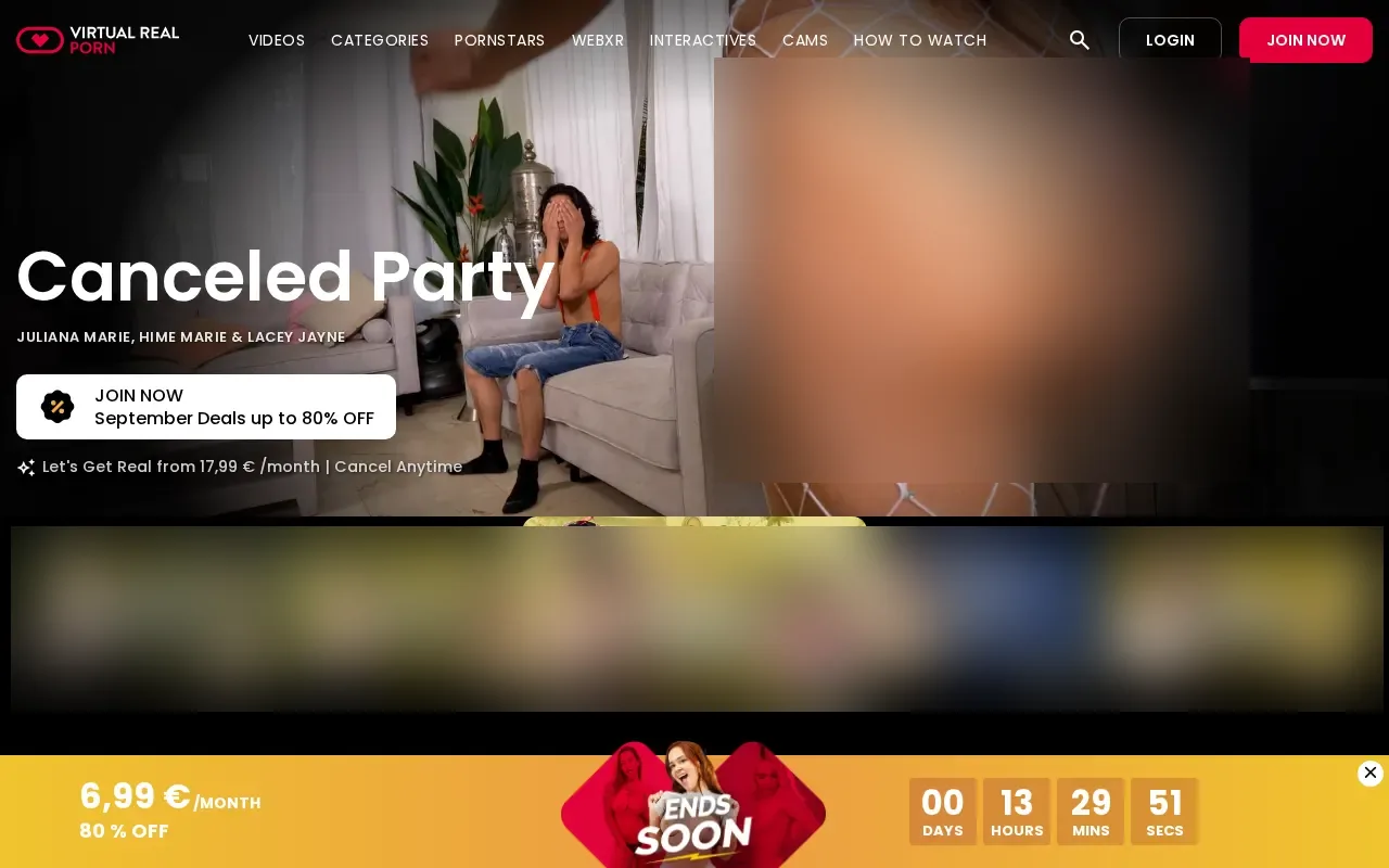 Screenshot of virtualrealporn.com