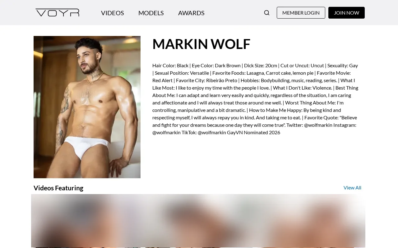 Model profile on Voyr