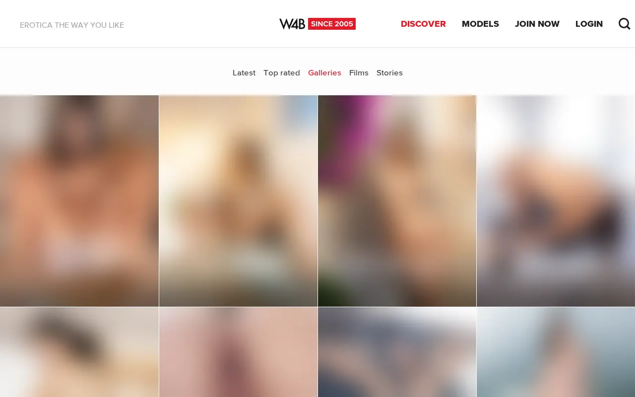 The Watch4Beauty sets, sortable by newest, by rating, as galleries, films or stories.