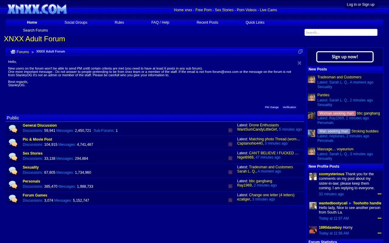 Screenshot of forum.pornchat.com