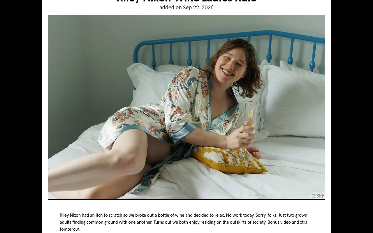 A Zishy album with the photographer's text